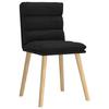VidaXL Dining Chairs Set of 4 Black Fabric, Chair, Living Room Chair, Accent Chair, Kitchen Chair, Dining Room Seat 3315395