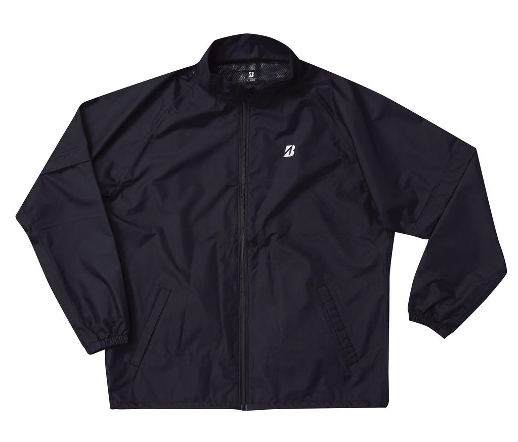 Bridgestone Golf 84G41 Rain Large Men's Raincoat, Blouson, Black,