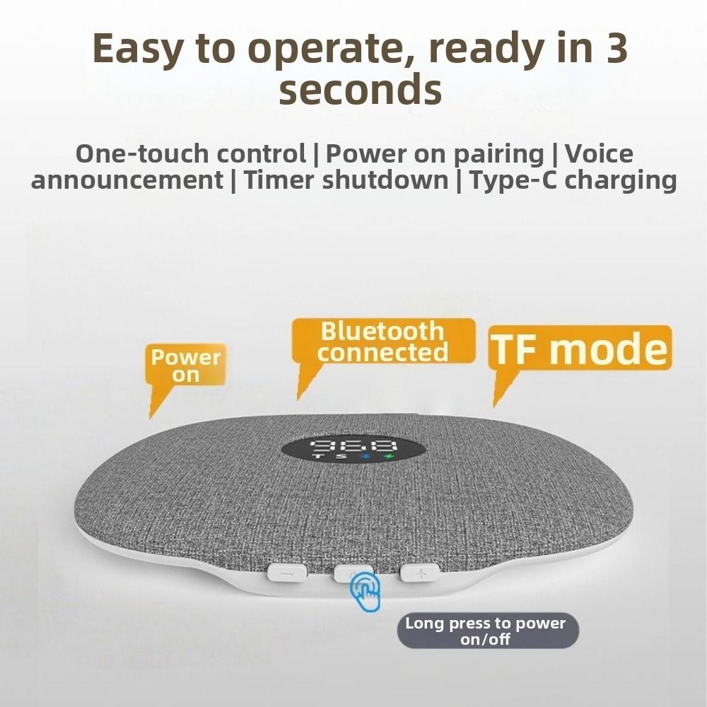 Bluetooth 5.4 Wireless Sleeping Speaker Bone Conduction Sound Machine Personal Relaxation