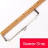 Silberne quadratische Schließe für handgefertigte Taschen - Mehrere Größen (6,5 – 20 cm)