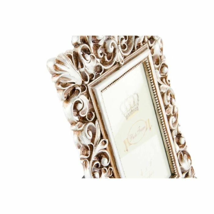 Cadre photo 18 x 2 x 25 cm doré résine shabby chic