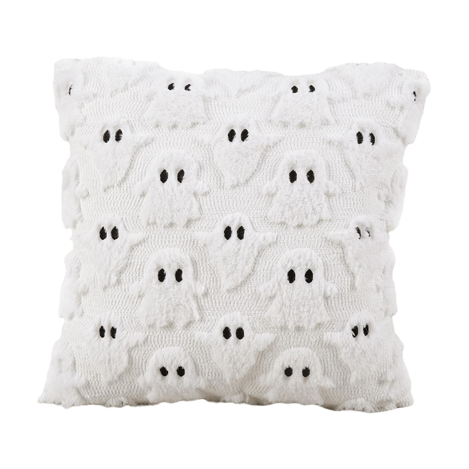 

Halloween Gothic Decor Pillowcase Wear Resist Knit Throw Pillow Covers Funny Print Cushion Cover for Porch Patio Apartment