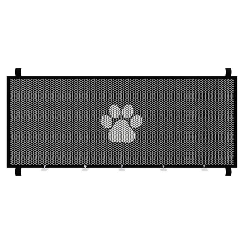 Porte-moustiquaire rétractable ABIY Barrière d'encadrement de porte Barrières pour animaux de compagnie Pliable portable Barrières pour chiens D0LD