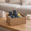 New Large Capacity Woven Storage Basket Handmade Reusable Snack Sundries Organizer Clothing Storage Basket