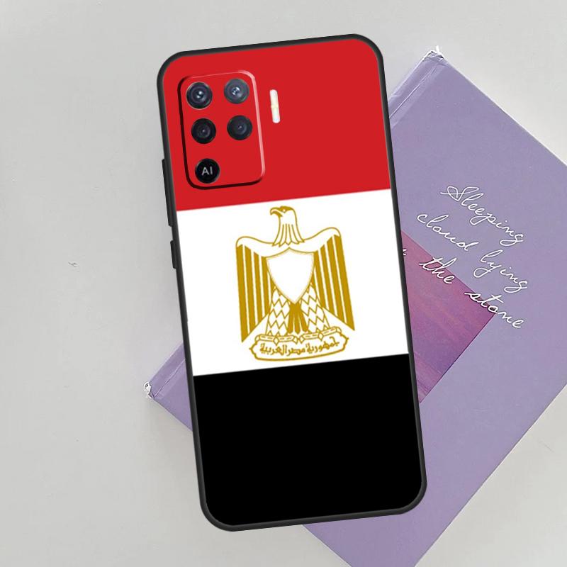 Egypt Flag Case For Oppo A15 A16 A17 A52 A72 A76 A96 A74 A94 A53 A54S A57S A58 A78 A98 A77 Phone Cover