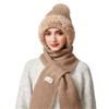 Winter Hat Long Scarf Integrated Wool Hat Women's Outdoor Ear and Neck Protection Double-Layer Velvet Warm Knitted Hat