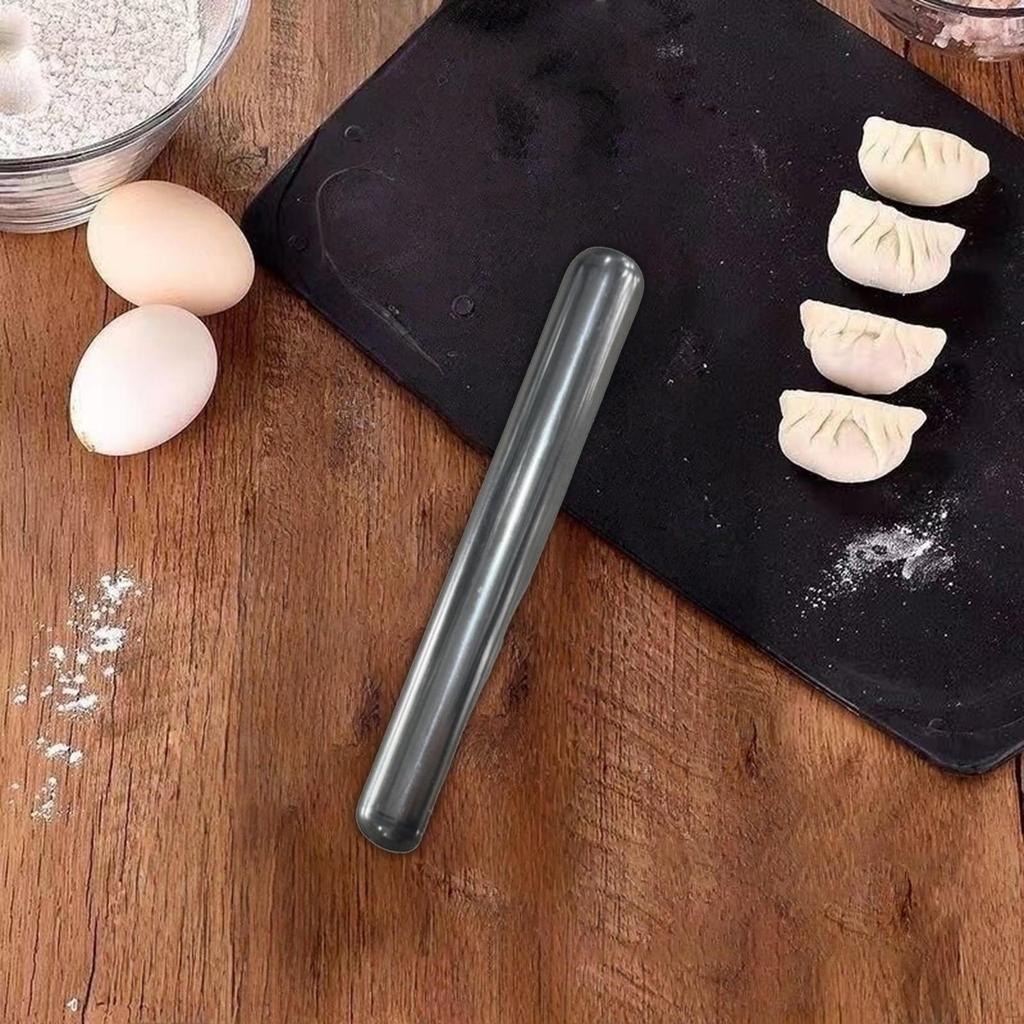 Edelstahl Nudelholz Geschenk Antihaft Teigroller für Pizza Brot Pasta