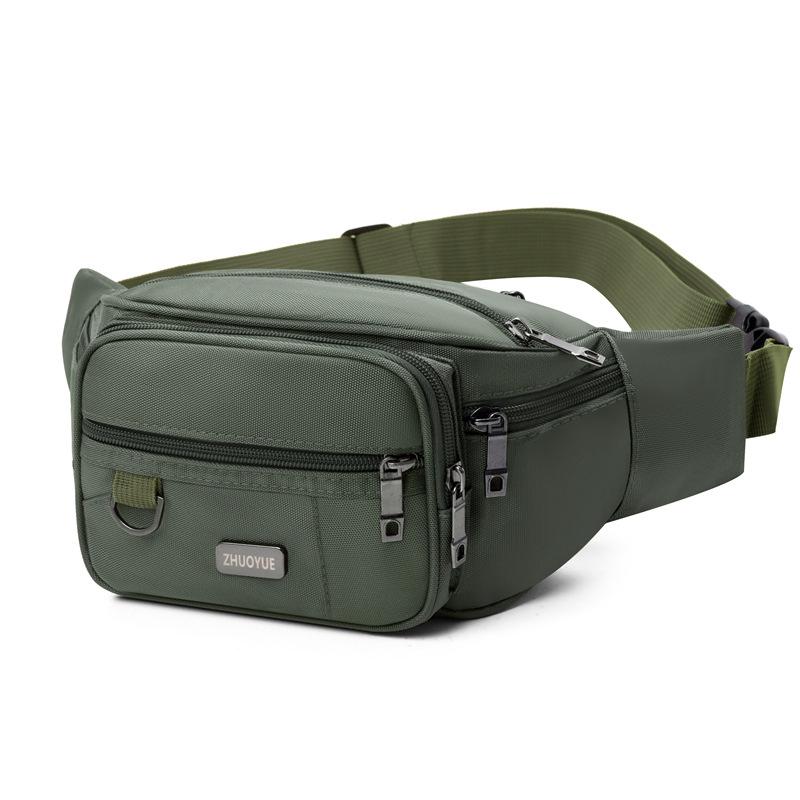 New Style, Men's Waist Bag, Waterproof Fabric, Sports Waist Bag, Women's, Casual and Fashionable, Large Capacity, Storage Waist Bag