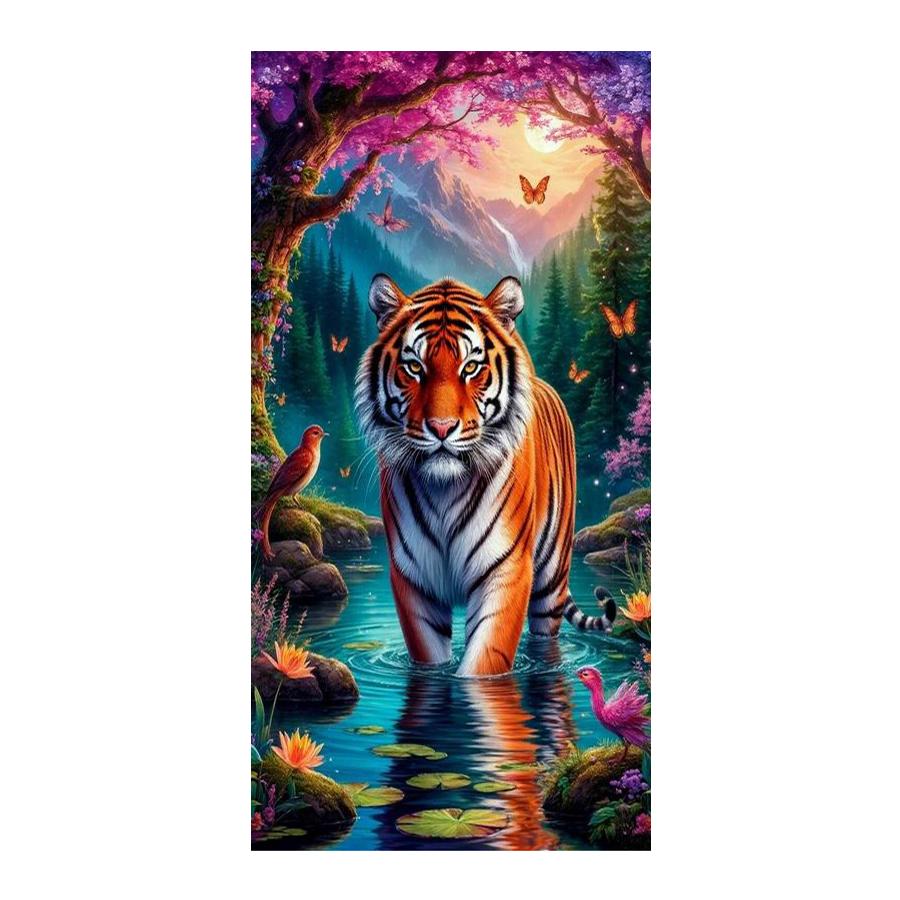 Forest Tiger Large Size Diamond Painting New Collection Wild Animals Diy Full Square Round Drill Rhinestone Embroidery Mosaic Cross Stitch Kits