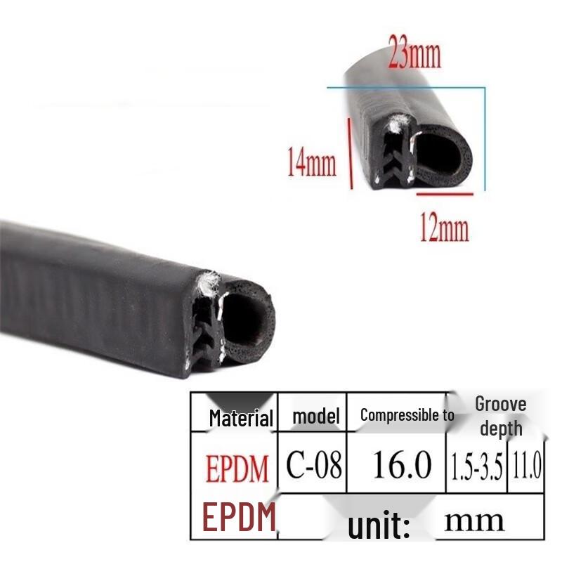 U-Channel Silicone Rubber Edge Trim Seal