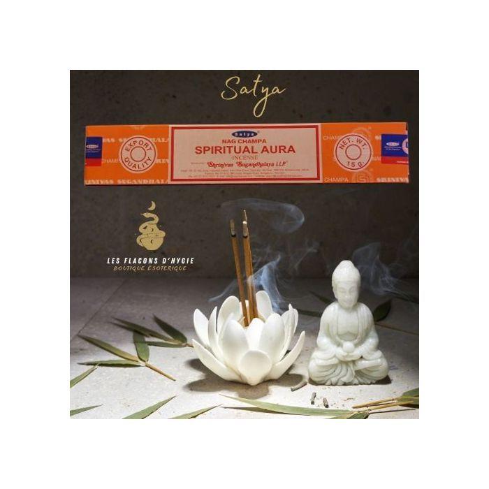 Bougeoir - Photophore - Bougie - Senteur &gt; Encens - Encens Satya Spiritual Aura - - Satya