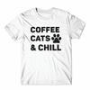 Coffee Cats Chill T Shirt 100 Cotton Premium