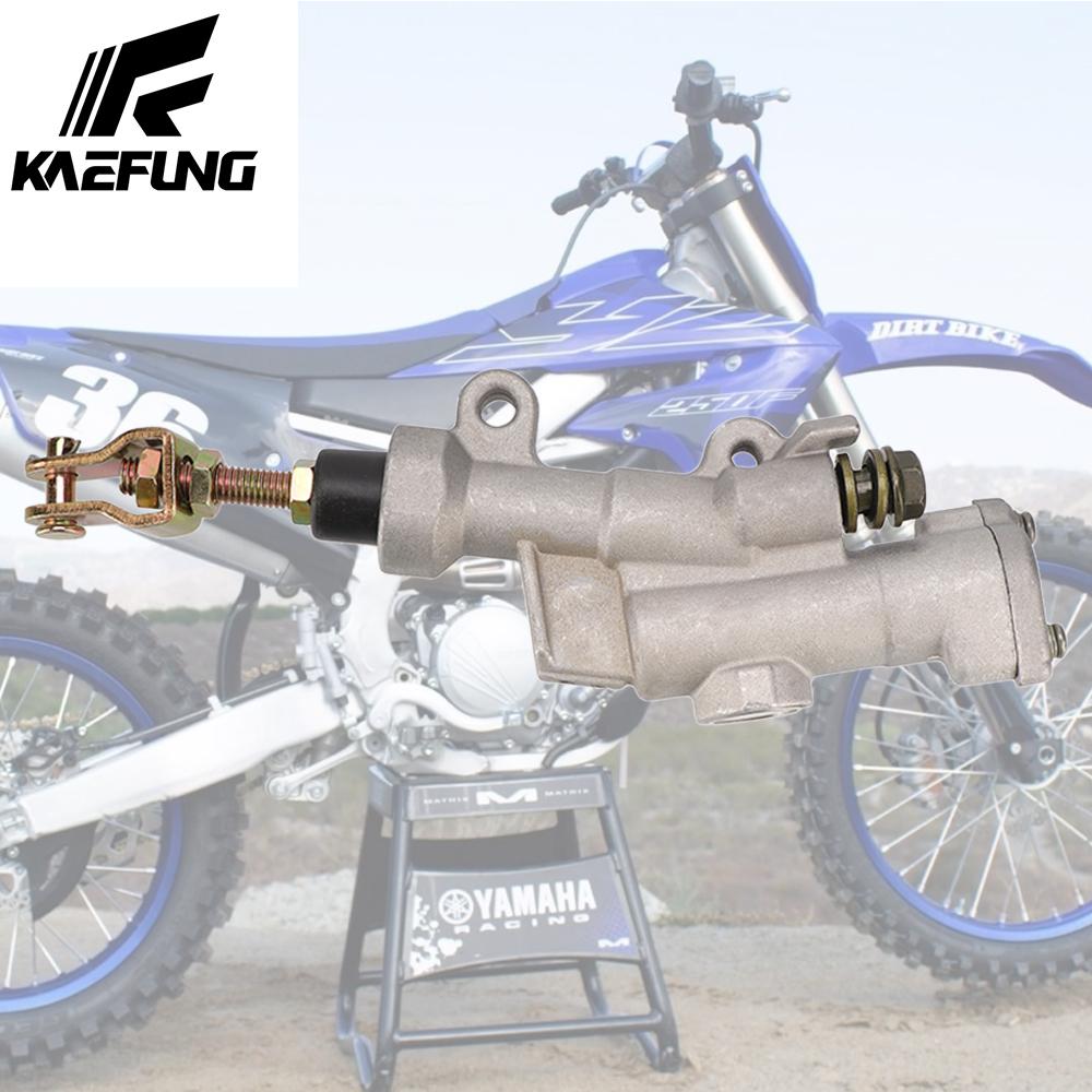 Rear Brake Master Cylinder Folding Rear Foot Brake Hydraulic Master Cylinder Pump for Motorbike Dirt Bike YAMAHA YZ125 YZ250 ATV серебряный