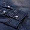 Neue Herren-Denim-Jeans-Hemden, langärmelig, lässig, schlank, stilvoll, gewaschene Baumwollhemden