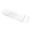 Clear Expandable Bathtub Tray PET   Water Resistant Bath Tub Tray Table for Bathroom