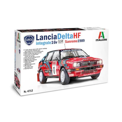 Italeri 1/12 Scale Lancia Delta HF Integrale 16V 1989 Sanremo Rally Plastic Model Kit (IT4712JP) with Japanese Instruction Manual