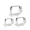 1/3pcs Transparent Makeup Bag Pvc Waterproofing Wear-Resistant Toiletries Bags Multi Doll Clothes Towels Cosmetics Storage Bag