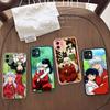 Amine I-Inuyasha Matte Transparent Phone Cover For iPhone Case 16 15 14 13 12 11 Pro Max X XS Max Plus