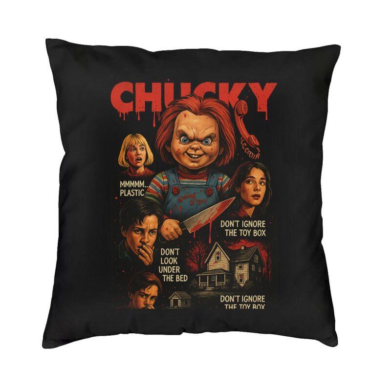 Bride Of Chucky Cushion Cover xcm Polyester Killer Doll Chucky Throw Pillow Case for Sofa Car Pillowcase Bedroom Decoration