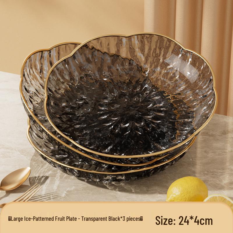 Modern Luxury Fruit and Snack Display Plate for Living Room