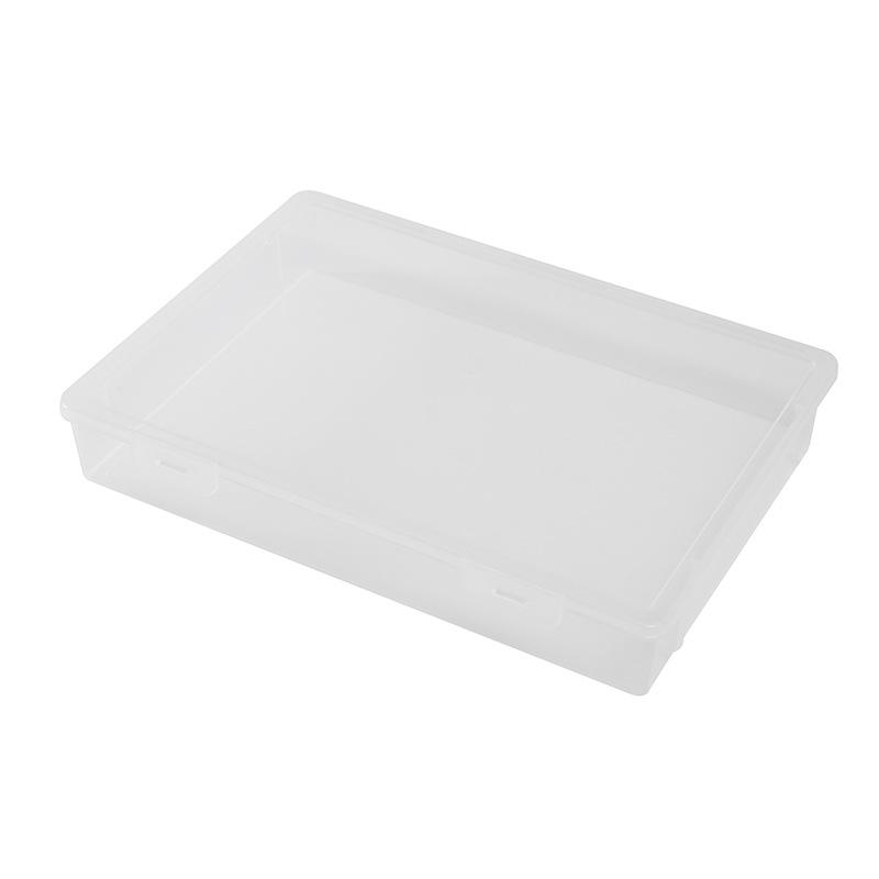 Desk Book Storage Box A4 File Plastic Transparent Student Test Paper Stationery Office Sorting Id Box