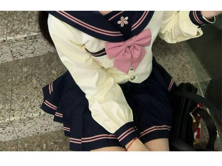 Ono Junior High Authentic Japanese Sailor Suit – Academy Style Uniform for Summer/Autumn
