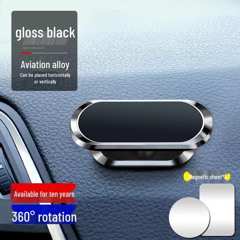 

Mini Center Console Car Phone Holder with Metal, Magnetic Stability, and Creative Design for Secure Navigation