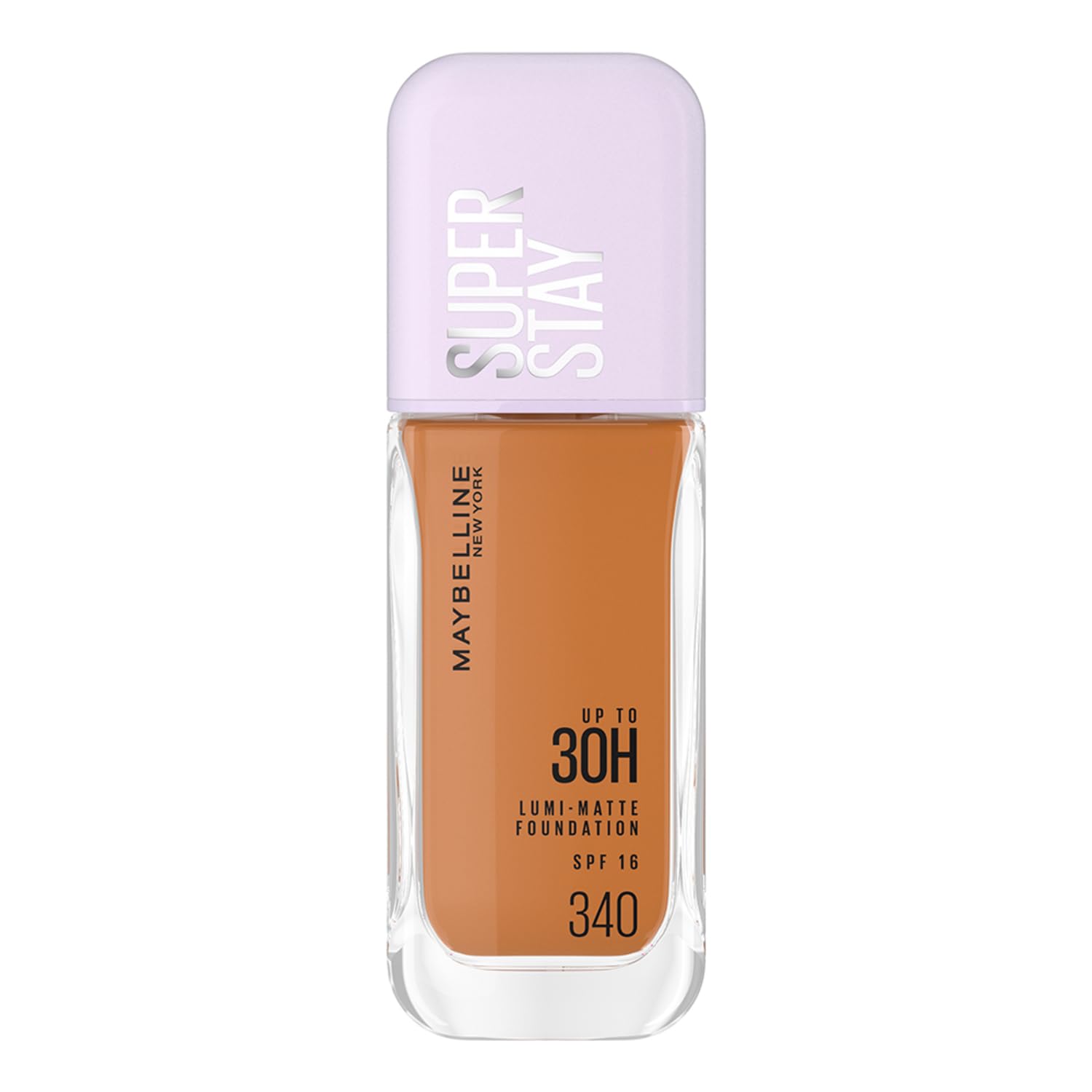 

Maybelline New York Super Stay Lumi Matte Liquid Foundation 30H Longwear 340 Shade, Lightweight Buildable Full Coverage, Transfer Proof, 35ml