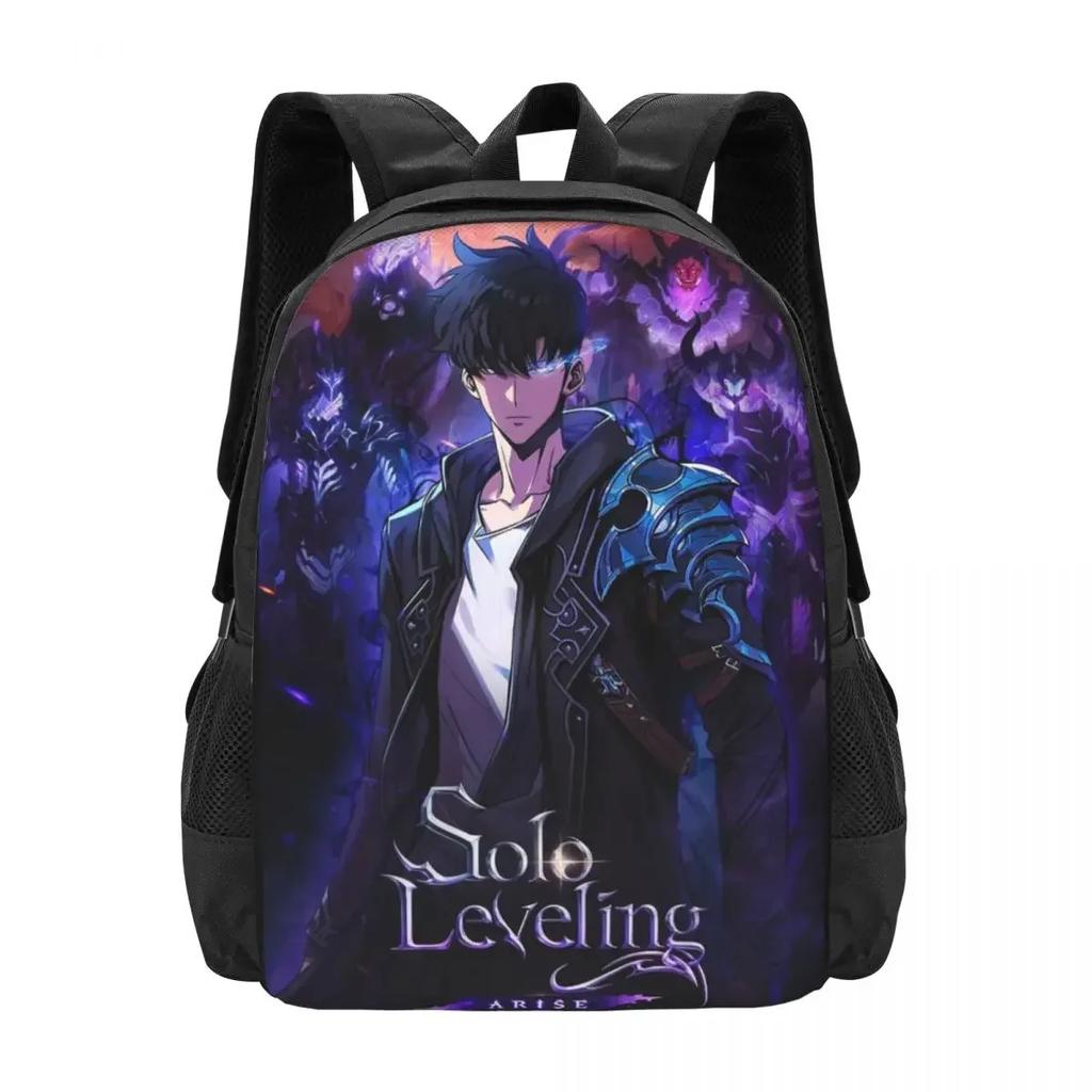 Solo Leveling Travel Laptop Backpack, Business College School Computer Bag Gift for Men & Women
