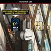 Master Lock Heavy Duty Stainless Steel Padlcok, Long Shackle, Key