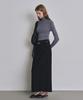 Keoseuteomeokeullagumeon Formal Slit H-Line Maxi Skirt Black Cowsk002Black