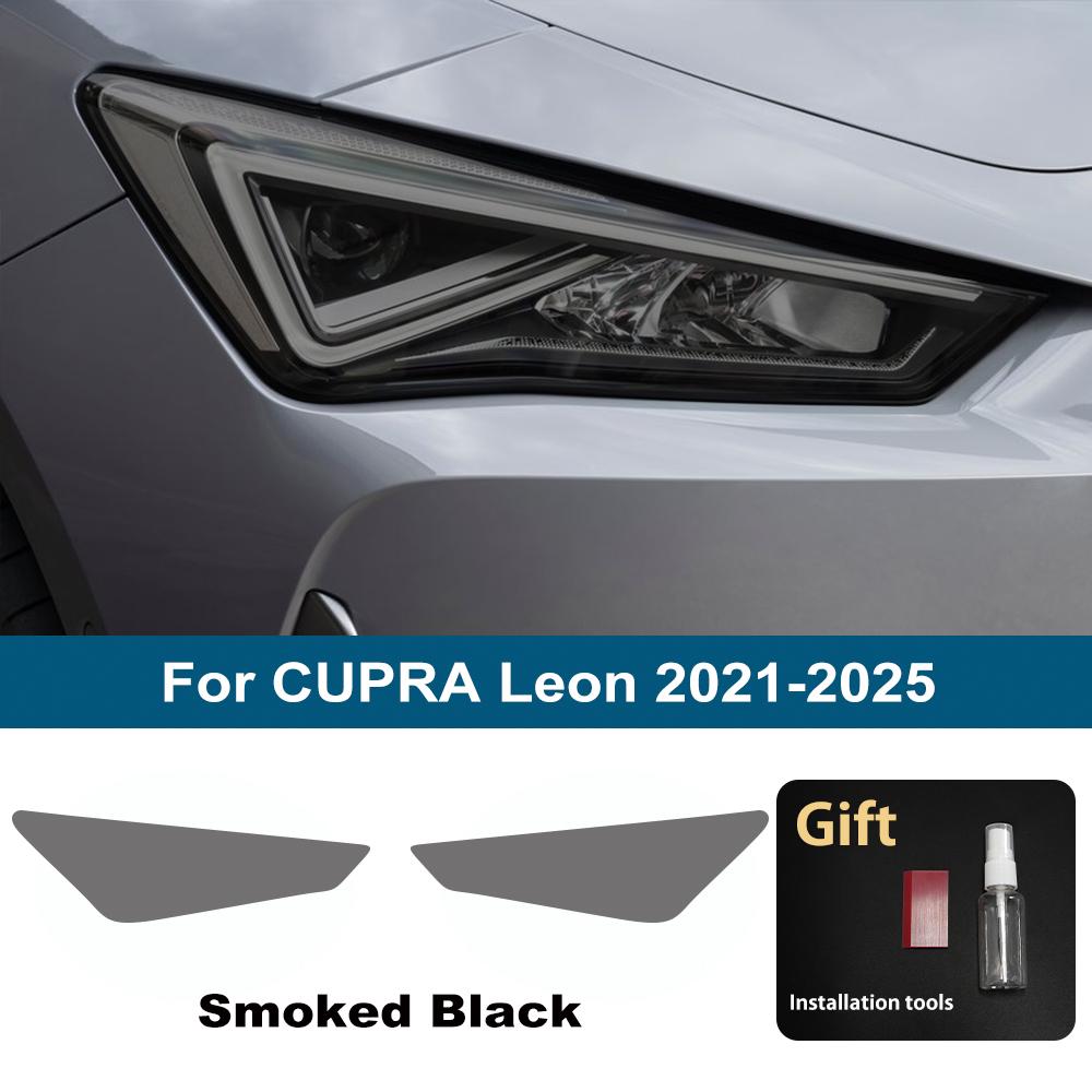 

Защитная пленка для фар автомобиля Smoke Black для Seat CUPRA Formentor Leon 2026-2026 TPU PPF Заранее вырезанный Виниловый комплект для оклейки Антицарапина For Leon SMK