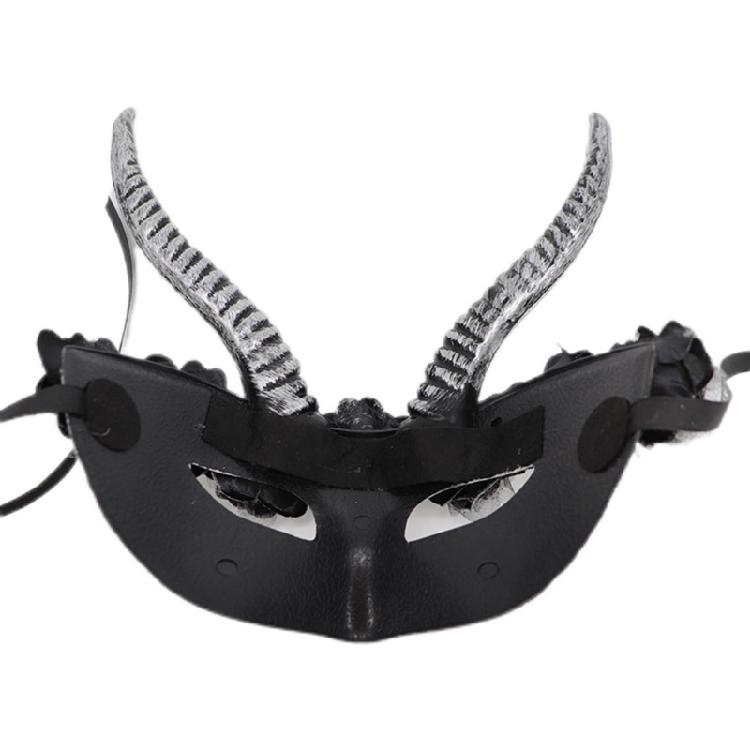 Mardi Gras Mask Halloween Costume Mask Masquerade Mask Carnivals Mask Mardi Gras Mask Scary Horns Mask for Party