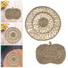 Versatile Woven Placemat Heat Resistant Braided Straw Dinner Plate Mat Anti Slip for Weddings Home Kitchen Dining Table