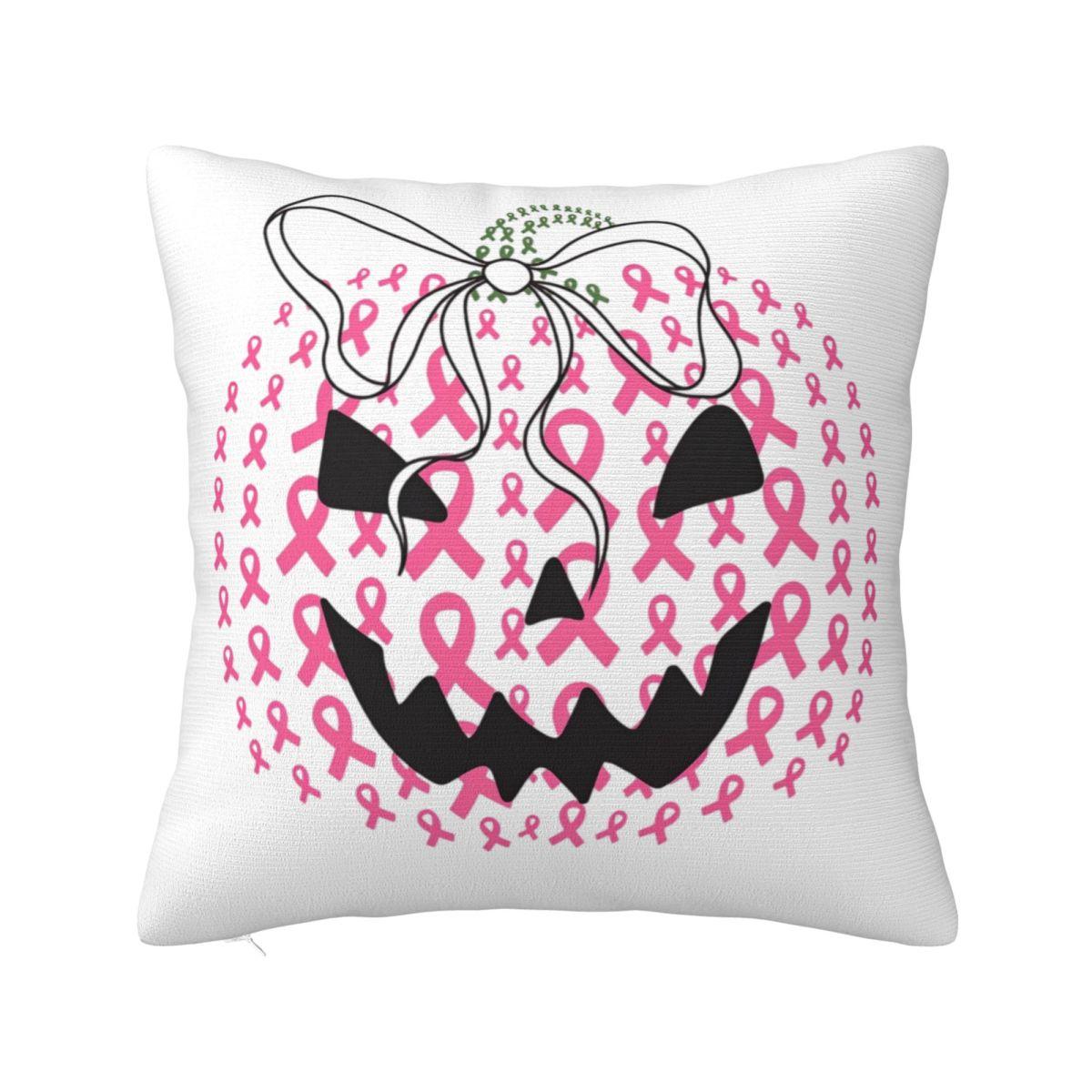 

Breast Cancer Awareness Heart Pillow Case Cushion Cover Vintage Zipper Decorative Pillowcase for Car 4040cm 30x30cm 12x12in