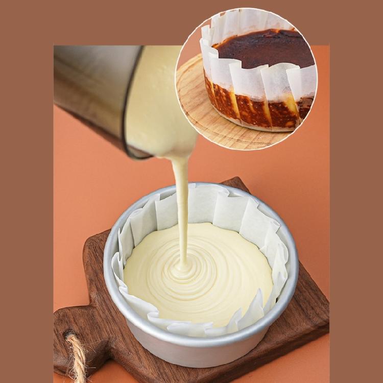 50Pieces Basques Cake Paper Baking Oilproof Practical Paper Oilproof Paper Wrap