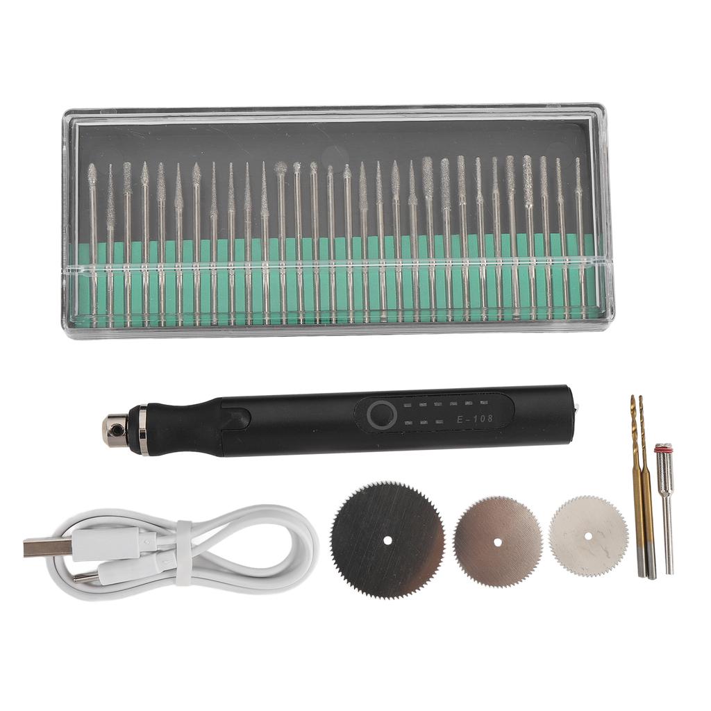 Electric Engraving Pen 3 Speeds Adjustable Rechargeable Cordless Electric Engraving Etching Machine with Tools for