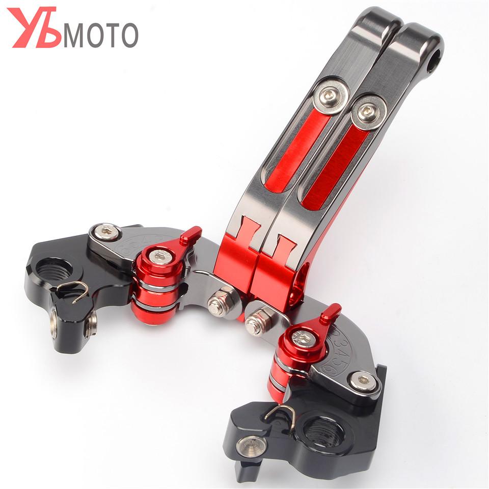 For DUCATI MONSTER 696 796 695 620 400 Motorcycle CNC Foldable Extendable Brakes Clutch Levers With