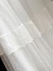 Women's Sweet Style French Lace Patchwork Mesh A-line High Waist Midi Skirt