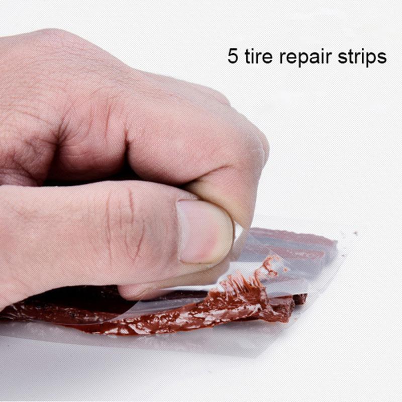 Car Tire Repair Tool Set Vacuum Tire Special Emergency Motorcycle Electric Vehicle Universal Rubber Strip Quick Tire Repair