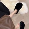 Internet celebrity Mao Mao shoes women wear versatile thick soles 2025 new autumn and winter home cotton slippers indoor