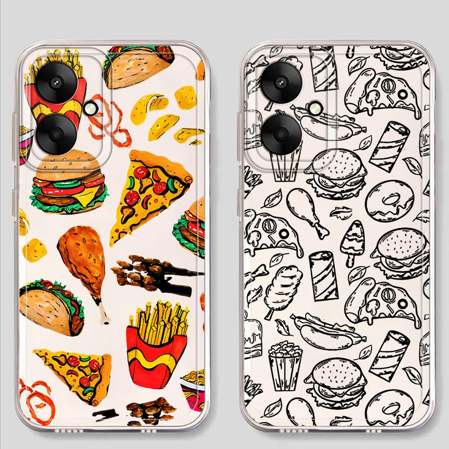 Soft Phone Cover Phone Case for Xiaomi Mi 11T Pro 11 Lite Gourmet Burger