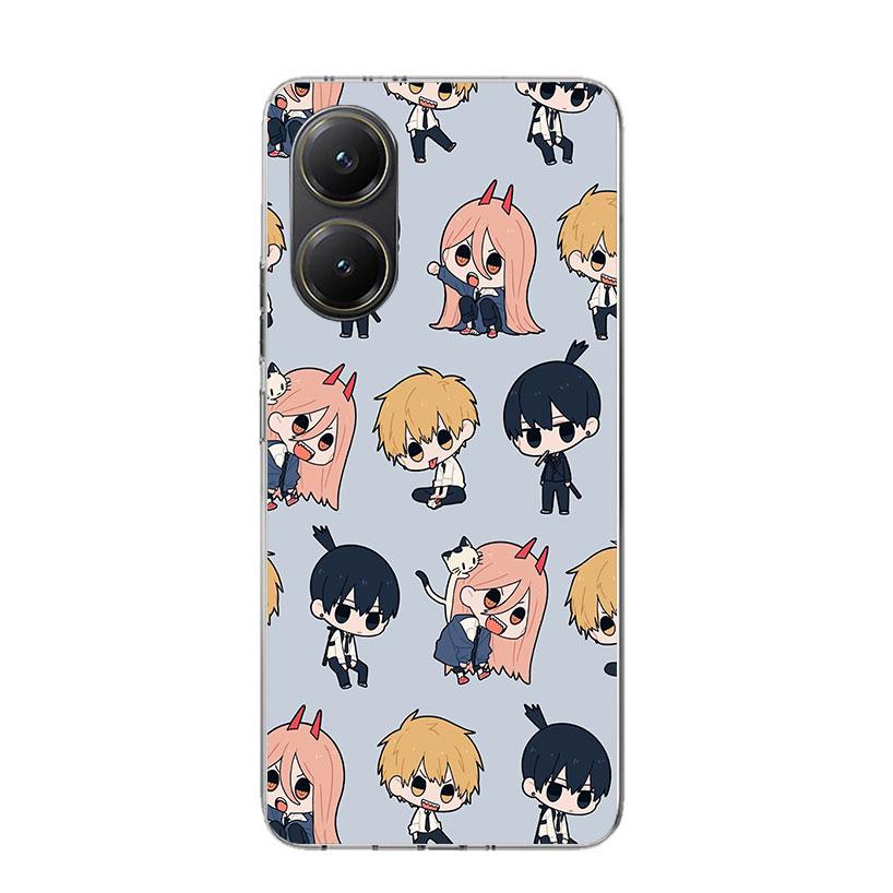 C-Chainsaw Mans Cute Phone Case For Xiaomi Poco X7 X6 X5 Pro F7 Ultra Redmi 15C 15 13 13C 12 12C 10 10A 10C 9 9A 9C 9T Cover Poc