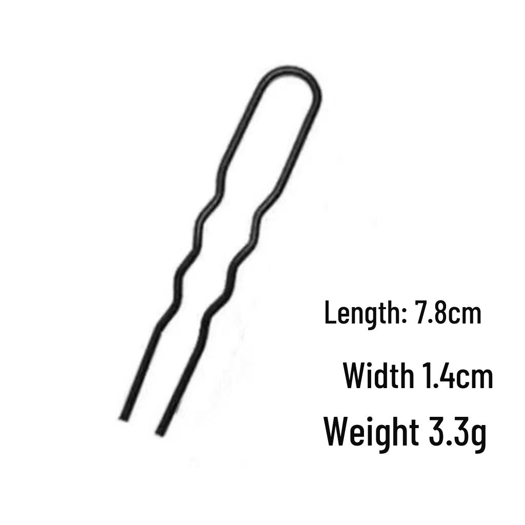 Simple Alloy Hair Styling Tool: Four-Prong Comb, Seven-Prong Comb, U-Shaped Clip for Girls  Hair Buns.