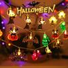 2025 Halloween Lantern String Scene Layout LED Pumpkin Lantern String Outdoor Festival Decoration LED Halloween Lantern String