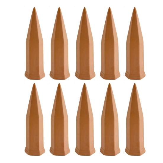 Terracotta Self Watering Spikes Vacation Plant Watering Stakes Slow Release Watering Spikes Compatible with Wine Bottles for Indoor Outdoor Plants