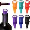 New 6/2/1PC Silicone Wine Bottle Stopper Set Whiskey Leak Proof Beer Champagne Bottle Cap Closer Wine Cork Lid Bar Accessories
