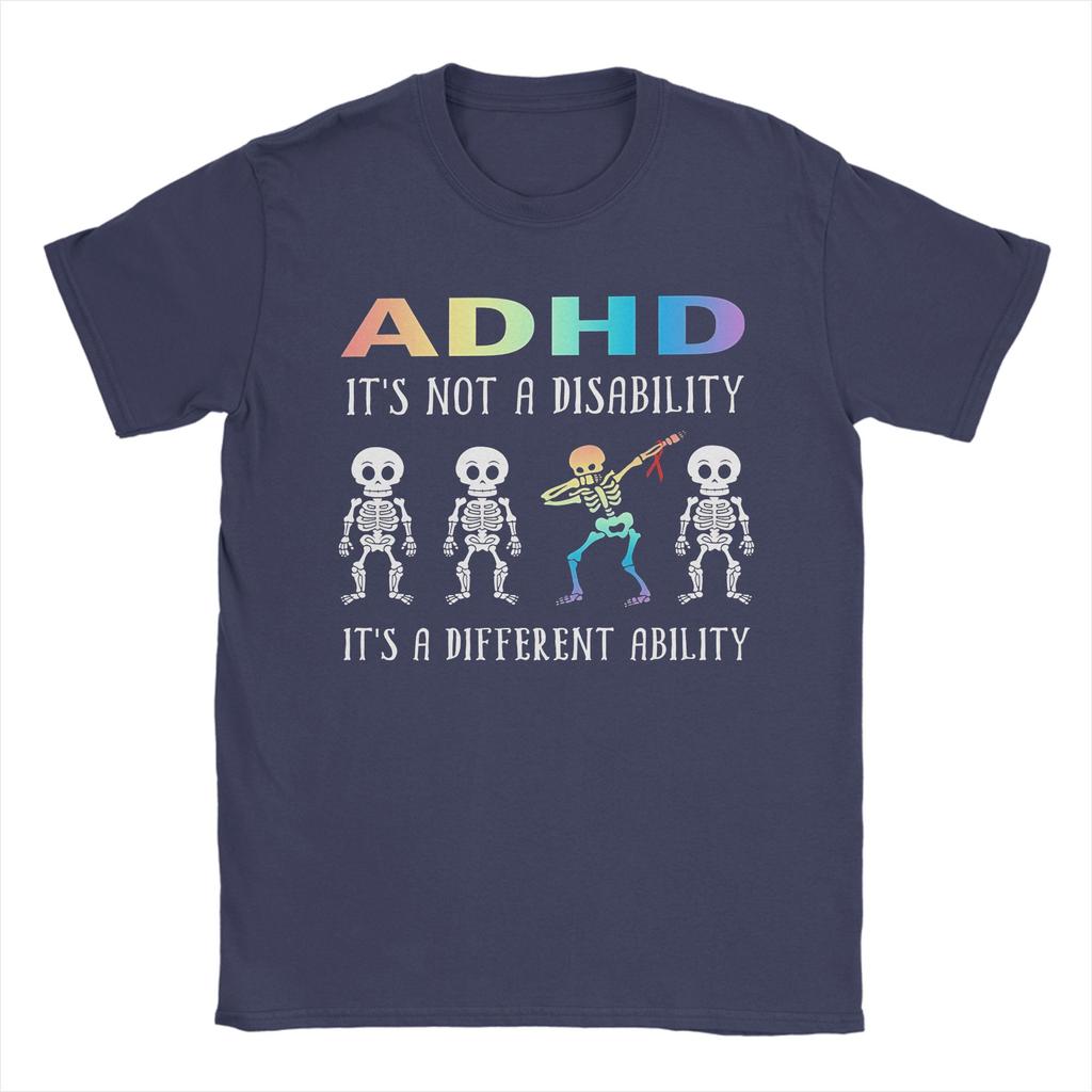 ADHD Iti S Not Disability TShirt Summer Fashion TShirts Mens Cotton O Neck Oversized Tees Short Sleeves Street Style Tshirt