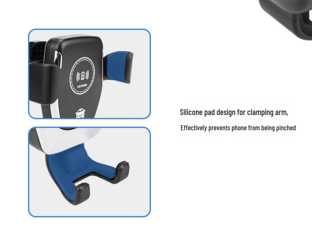 Universal Wireless Charging Car Vent Phone Holder with Gravity Sensing
