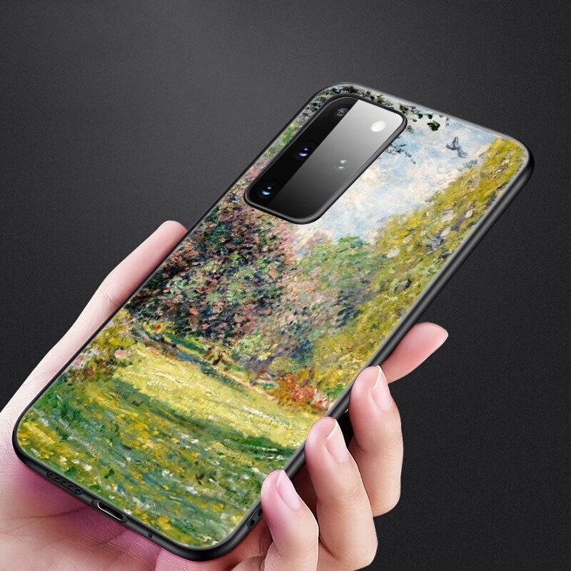 Claude Monet Phone Case For Samsung Galaxy S20 S21 FE S10 Lite Note 20 10 Lite S8 S9 S10E S10 Plus Ultra Black Soft Cover